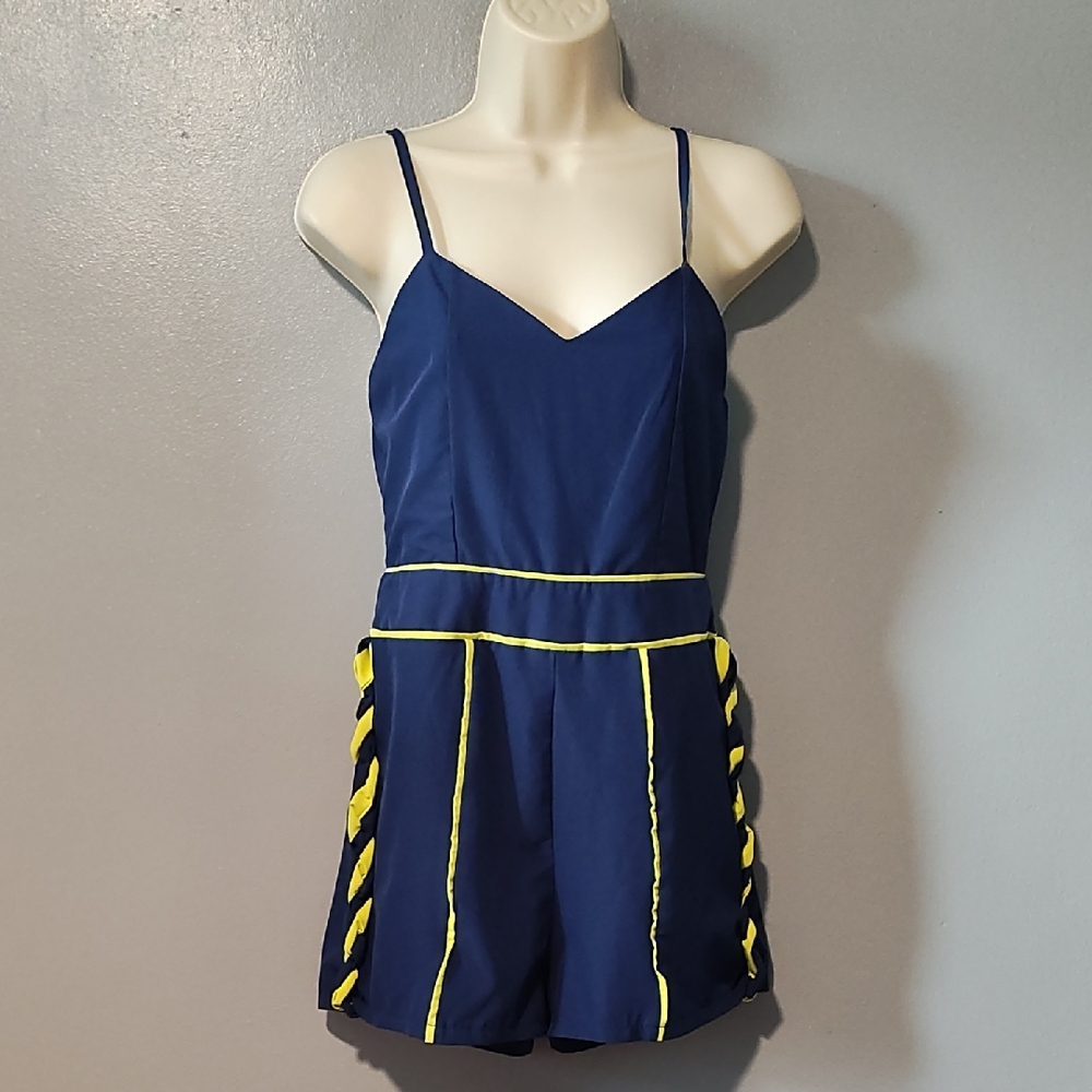 CBR Navy and Yellow Women's Rompers